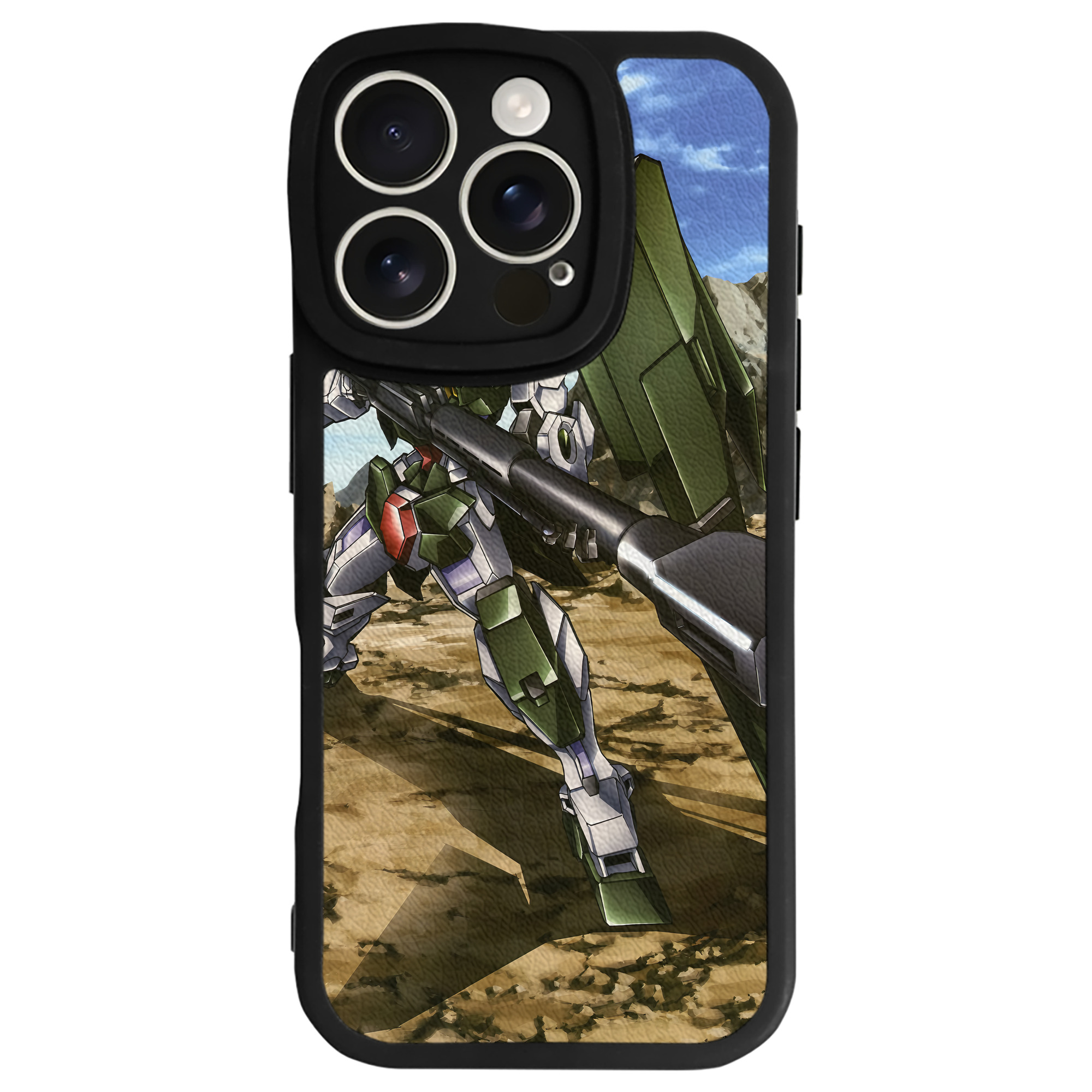 （画像用） 機動戦士ガンダム Mobile Suit Gundam 【iPhone 16シリーズ対応】シリコンスマホケース（レザー調） 材質：シリコン